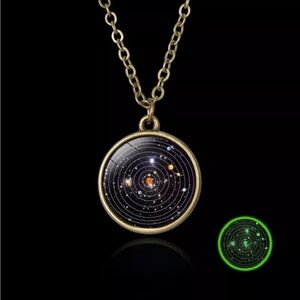 Glow-in-the-Dark Solar System Necklace